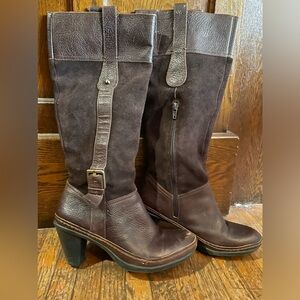 Naturalizer brown suede and leather boots Size 8